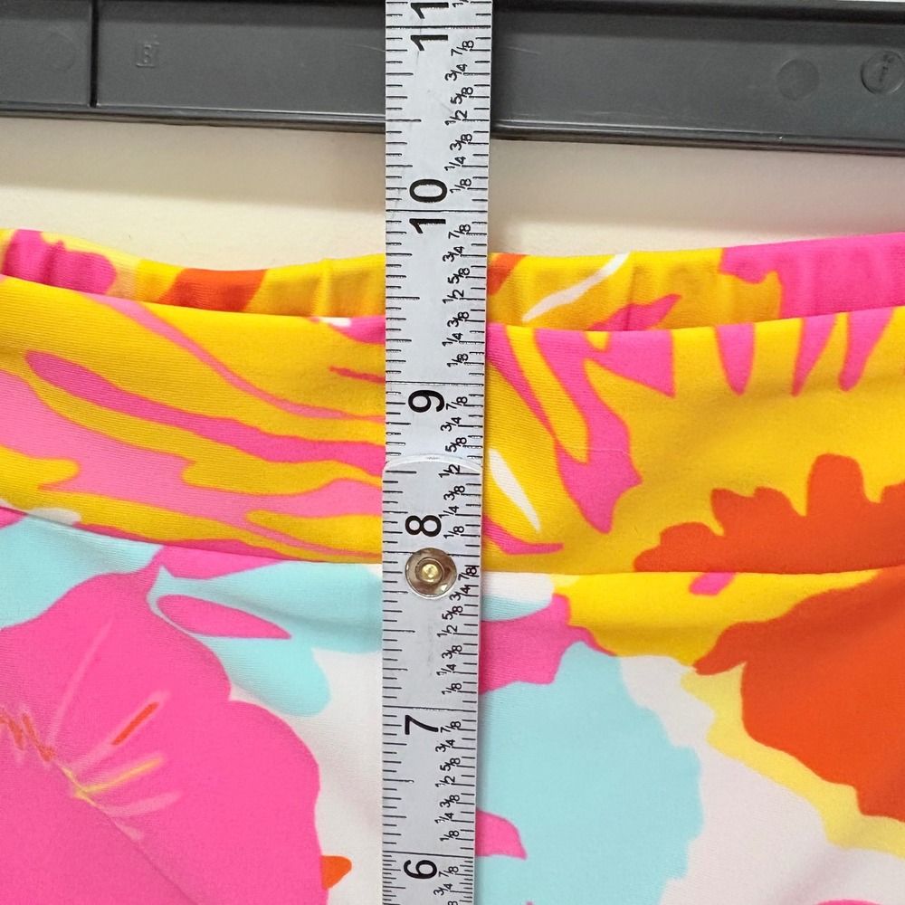 Jude Connally Womens Floral Shorts Pink Orange Yellow Size S Made in USA - Picture 6 of 10